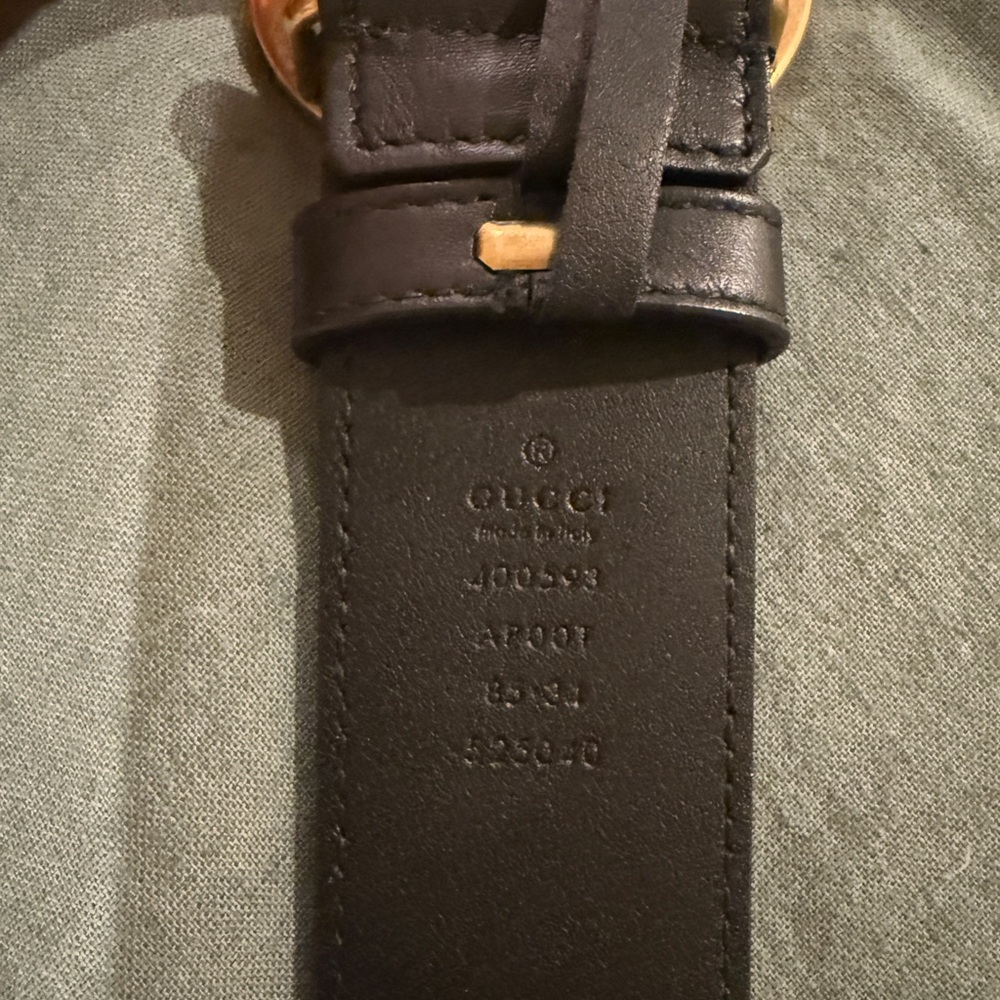 Gucci Black and Gold Belt GG Marmont 🤩authentic🤩 - Picture 3 of 5